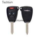 with battery clamp 2+1 button remote key shell for Chrysler